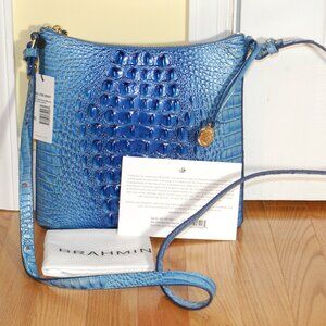 NWT - Brahmin Katie Electric Blue Ombre Melbourne Crossbody